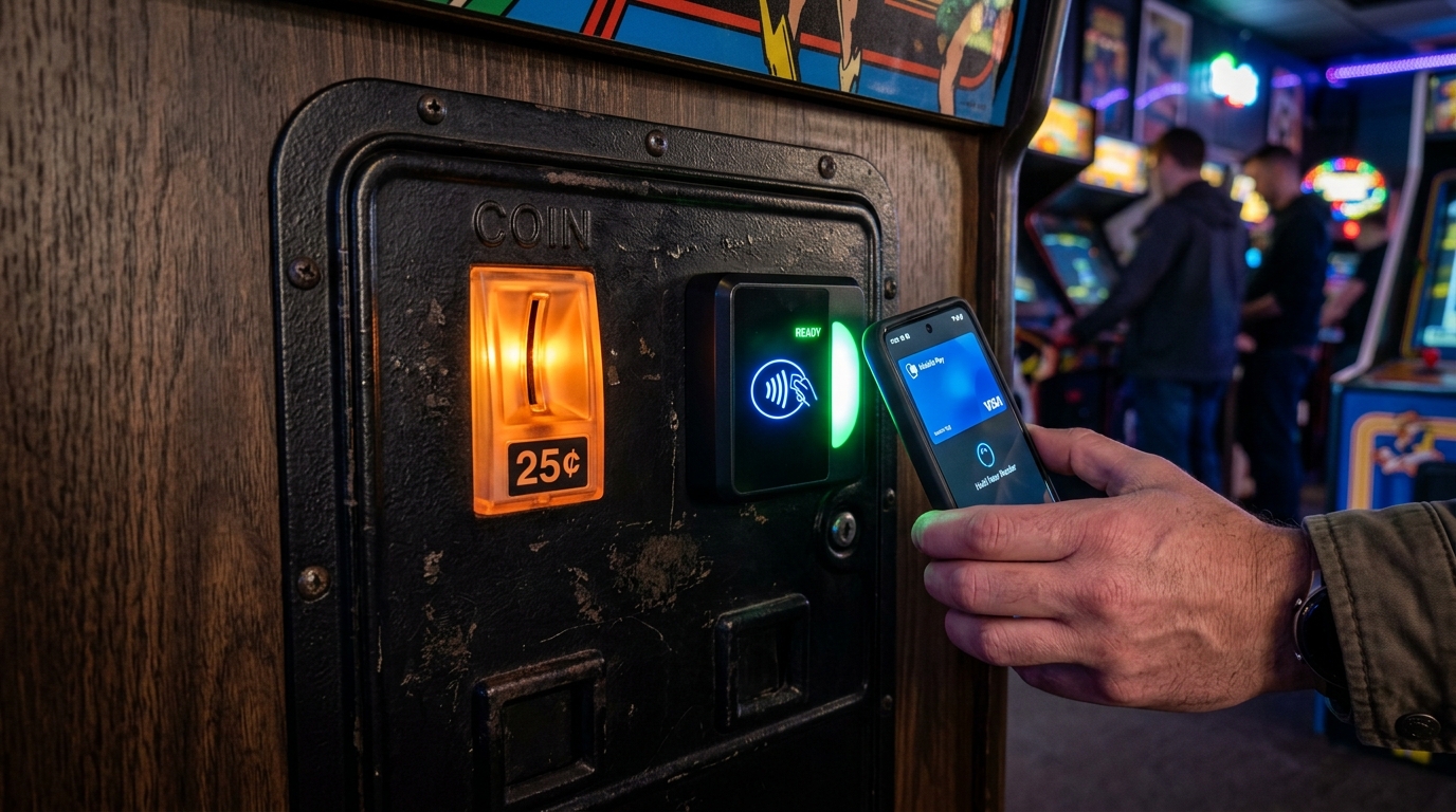 arcade machine card reader