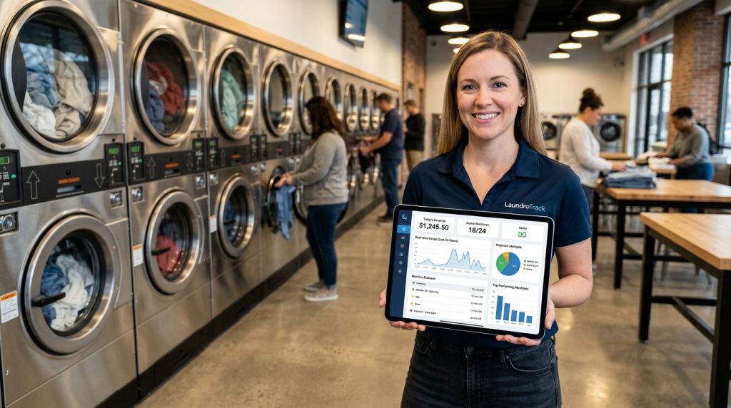 digital payment device for laundromats in the UK