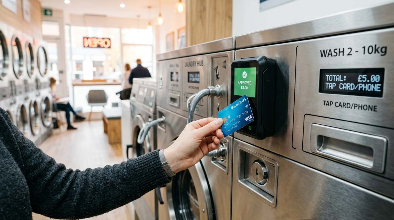 digital payment device for laundromats in the UK