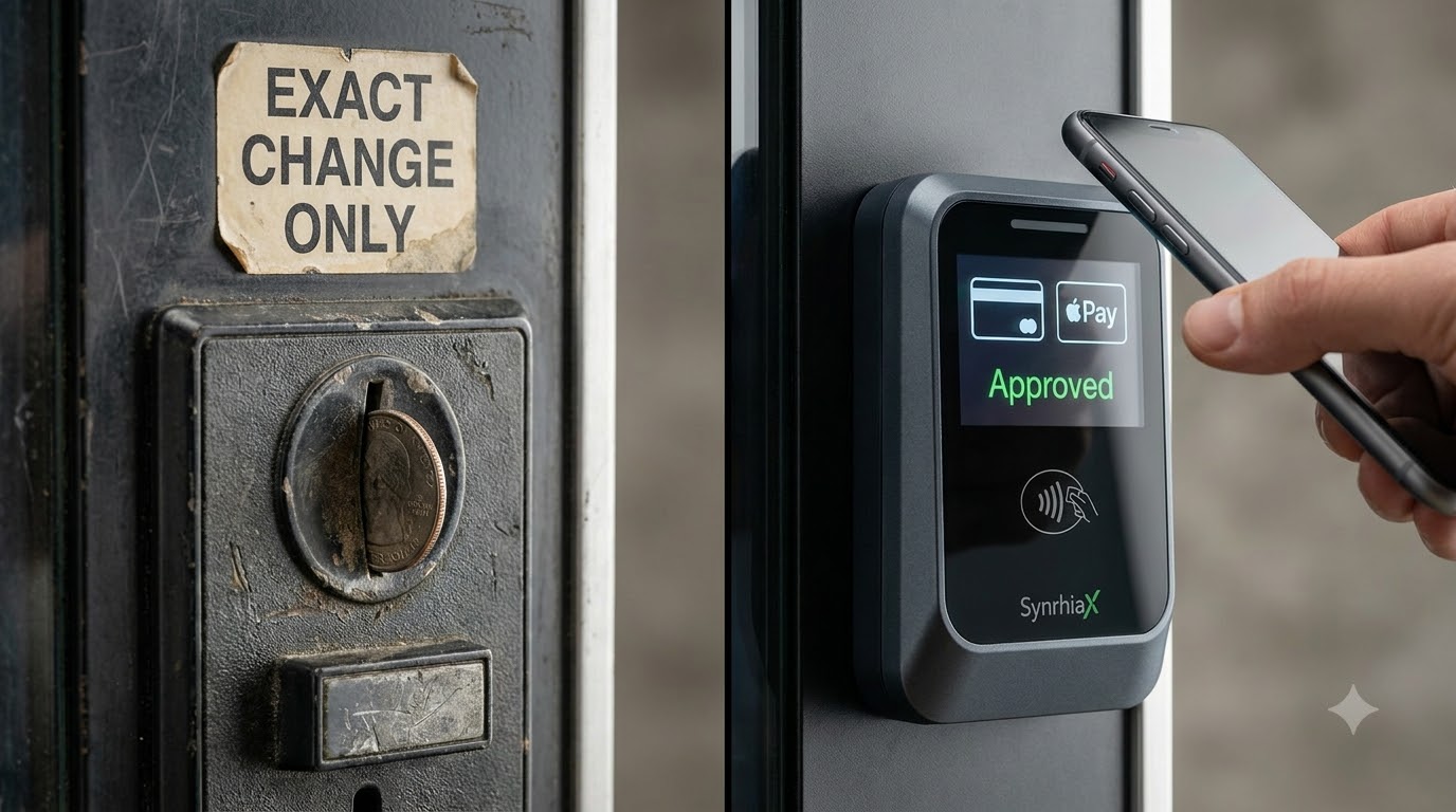 Card reader for vending machine