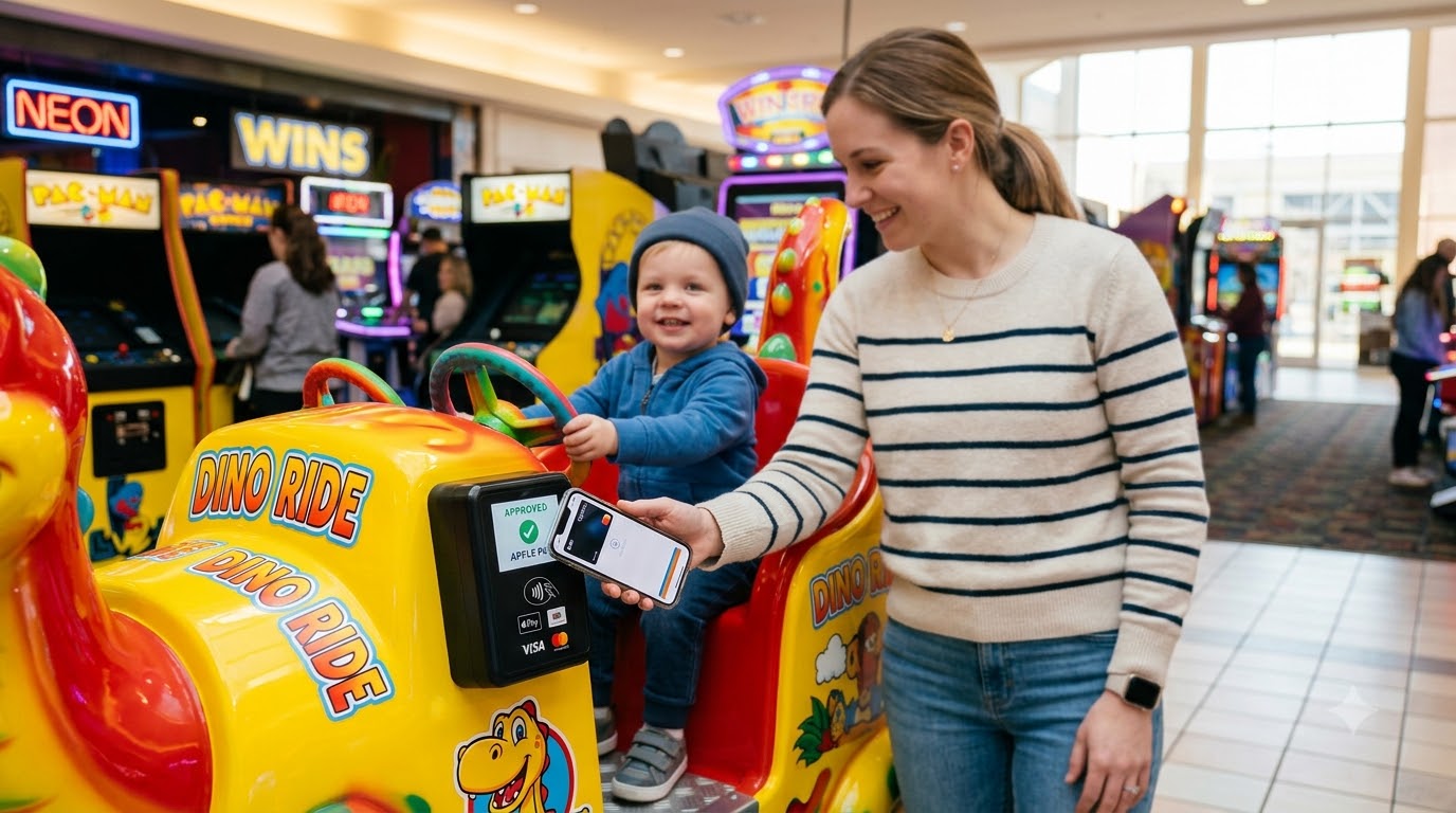 Card Reader for Kiddie Rides