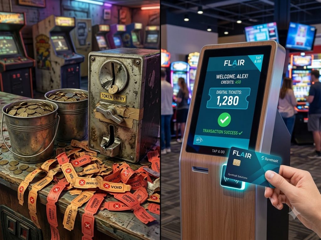 Tap-to-Play Arcade System