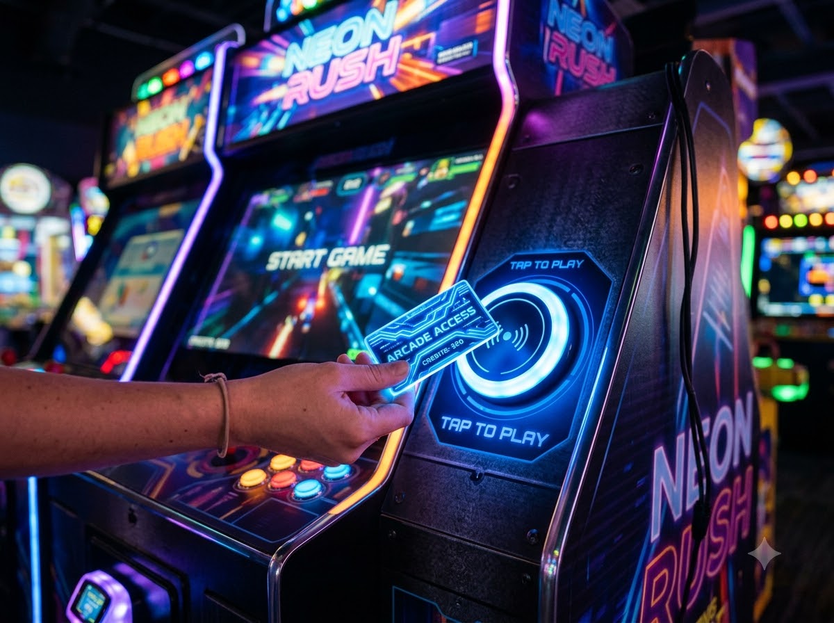 Tap-to-Play Arcade System
